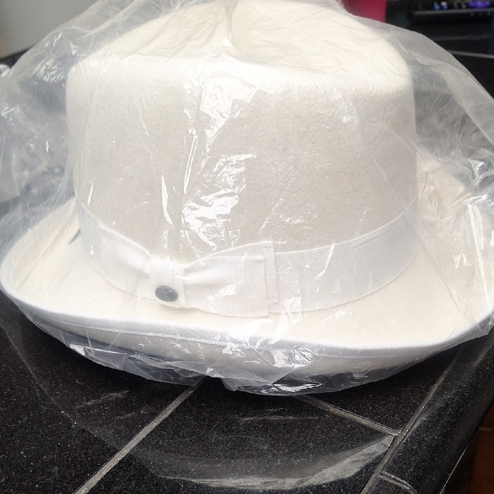 Classic White Fedora Hat
